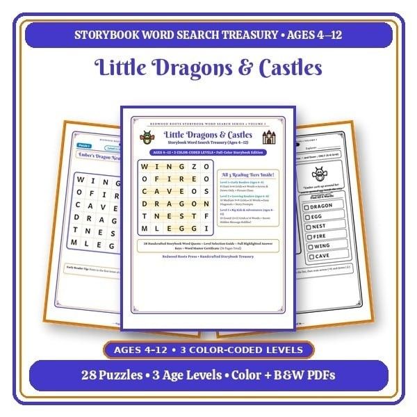 Redwood Roots Storybook Word Search Treasury Series (Ages 4–12, 3 Reading Levels, Color + B&W) Redwood Roots Storybook Word Search Treasury Series (Ages 4–12, 3 Reading Levels, Color + B&W)