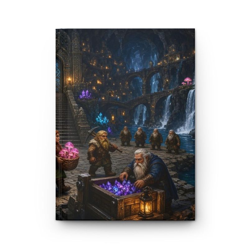 Myth and Monster Dwarven City Hardcover Journal - Blank Fantasy Sketchbook Myth and Monster Dwarven City Hardcover Journal - Blank Fantasy Sketchbook