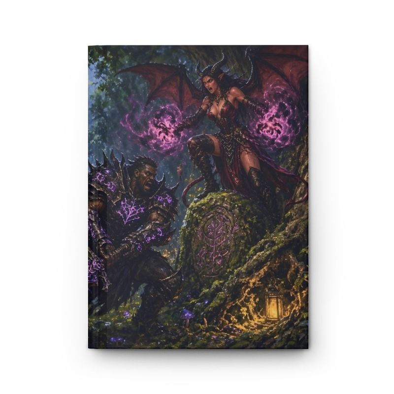 Myth and Monster Succubus Glade Battle Hardcover Journal - Blank Dark Fantasy RPG Sketchbook Myth and Monster Succubus Glade Battle Hardcover Journal - Blank Dark Fantasy RPG Sketchbook