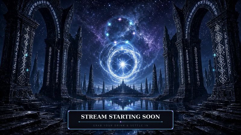 Obsidian Runestone Citadel Animated Stream Overlay Kit, Dark Fantasy Portal 1080p OBS Twitch Kick Screens, Webcam & Chat Pack Obsidian Runestone Citadel Animated Stream Overlay Kit, Dark Fantasy Portal 1080p OBS Twitch Kick Screens, Webcam & Chat Pack