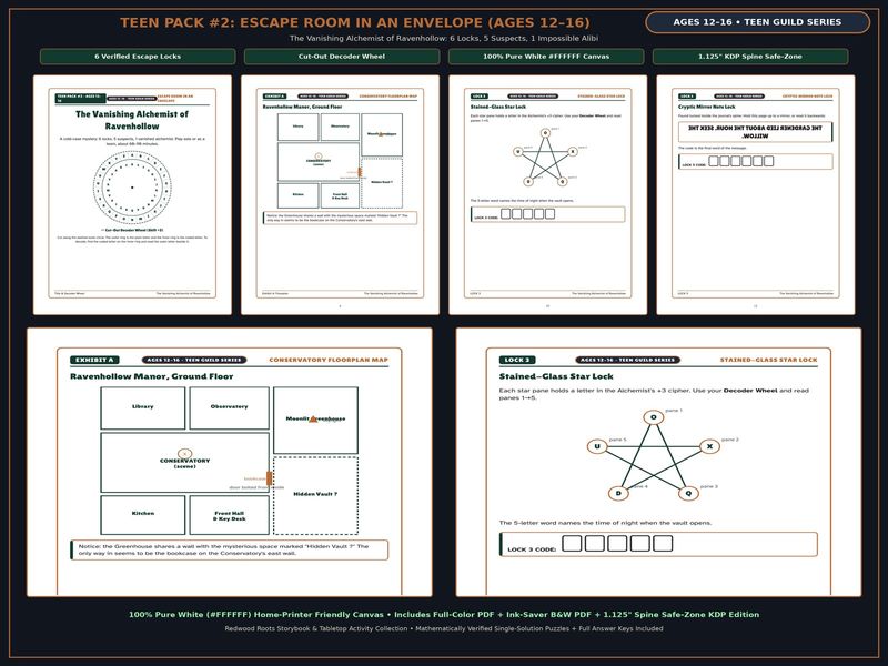 Printable Escape Room in an Envelope: The Vanishing Alchemist Mystery Case File, Ages 12-16 Teen Cold Case Game PDF Printable Escape Room in an Envelope: The Vanishing Alchemist Mystery Case File, Ages 12-16 Teen Cold Case Game PDF